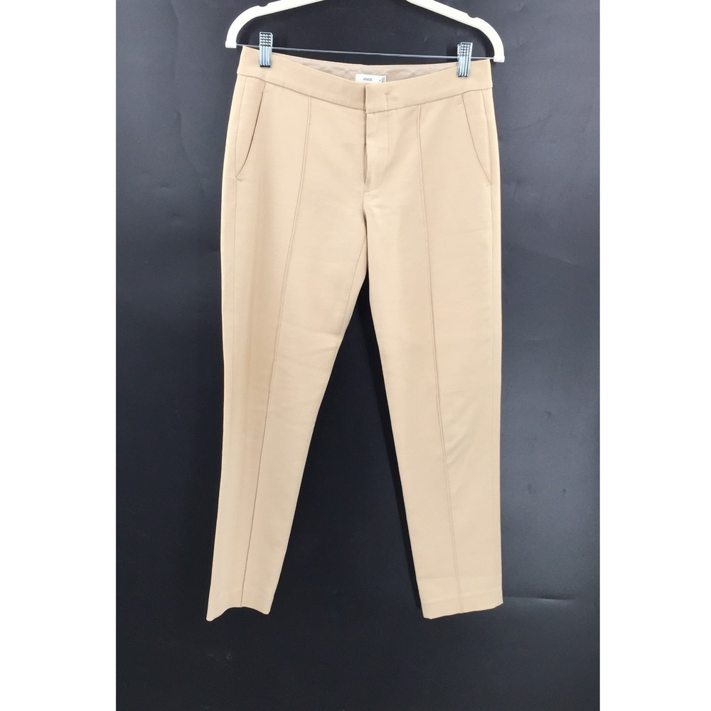 Vince Tan khaki ponte pant pixie Straight Leg‎ Trousers work office career 0